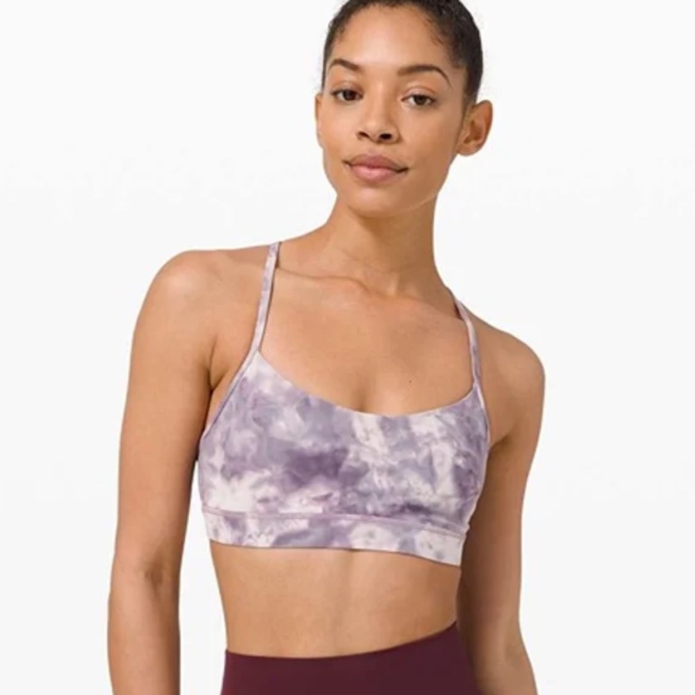 Lululemon NWOT Size 4 Diamond Dye Flow Y Sports Bra